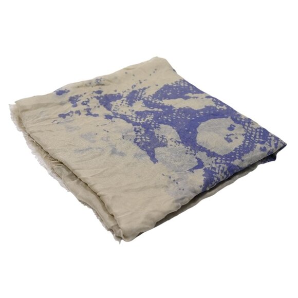 Zadig & Voltaire Kerry Python Skull Scarf in Grege